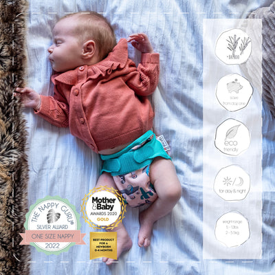 Close Pop-in All-in-Two Newborn Bamboo Aplix Reusable Nappy -Specially Designed For The Fourth Trimester - Close Parent