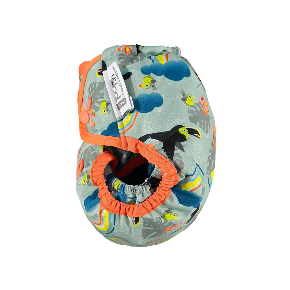 Pop-in Single Printed Reusable Popper Nappy +bamboo - Up In The Trees Collection - Close Parent
