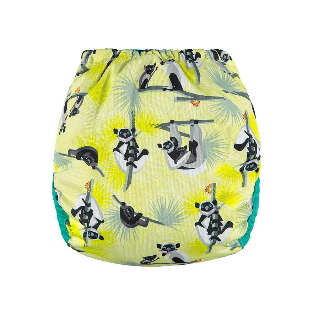 Pop-in Single Printed Reusable Popper Nappy +bamboo - Up In The Trees Collection - Close Parent
