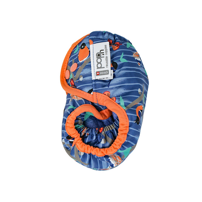 Pop-in Single Printed Reusable Popper Nappy +bamboo - Endangered Garden Collection - Close Parent